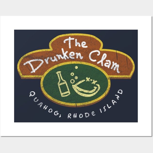 The Drunken Clam Worn Out Wall Art by Alema Art